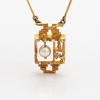 Lapponia Björn Weckström Magic Pearl 1970s Necklace