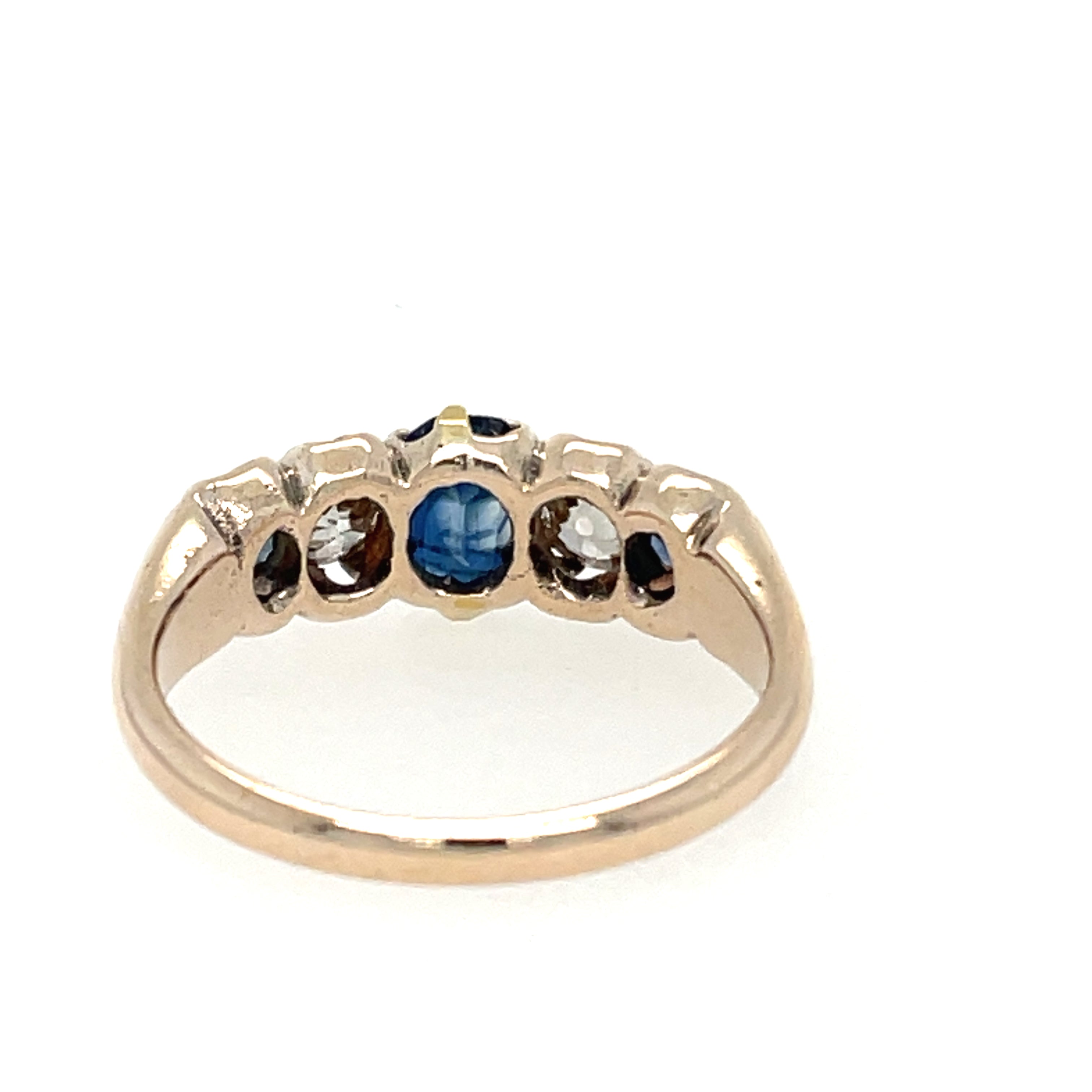 Antique Sapphire and Diamond 15ct Ring