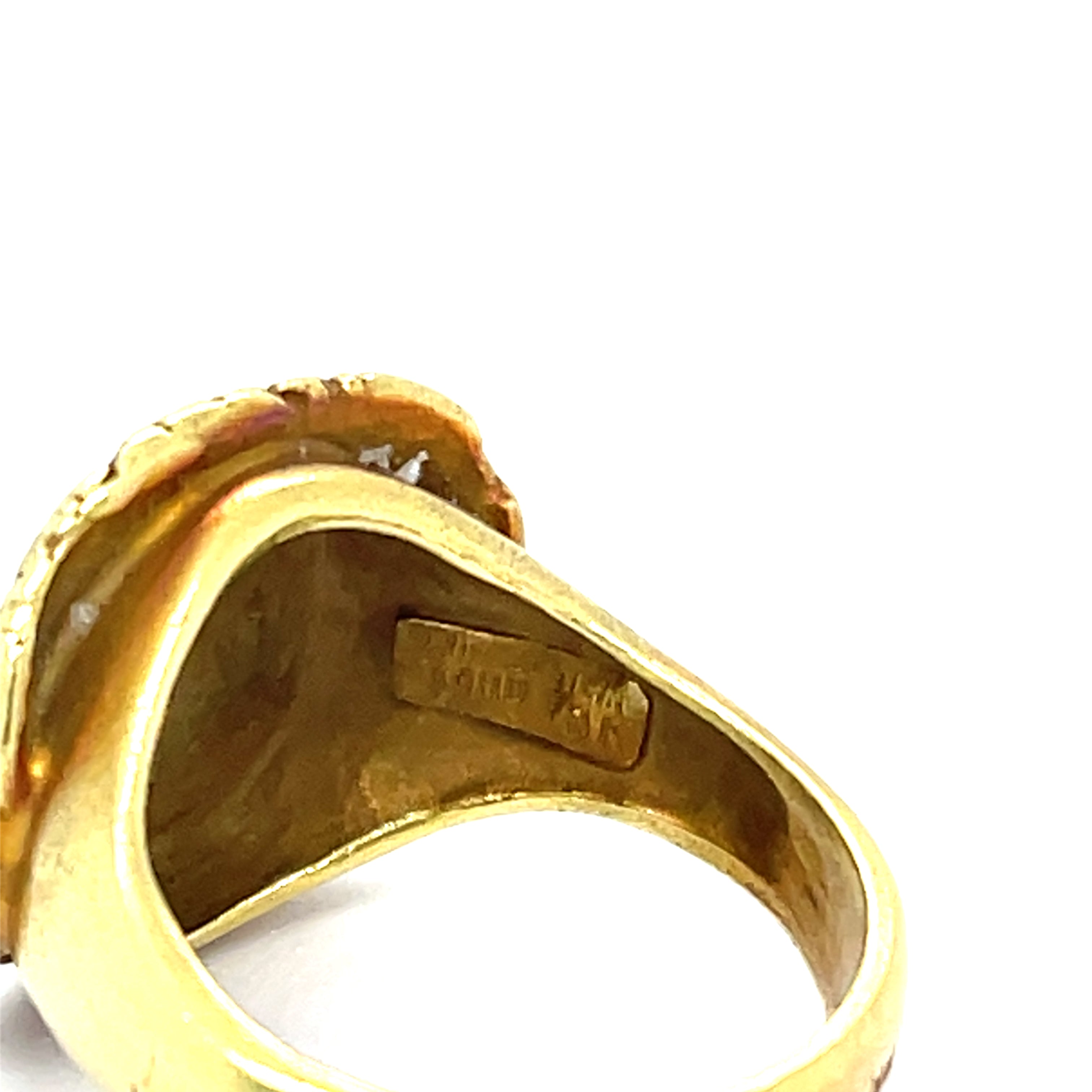 Barry Kieselstien-Cord 18ct Roman Horse Ring 18ct Gold 1986