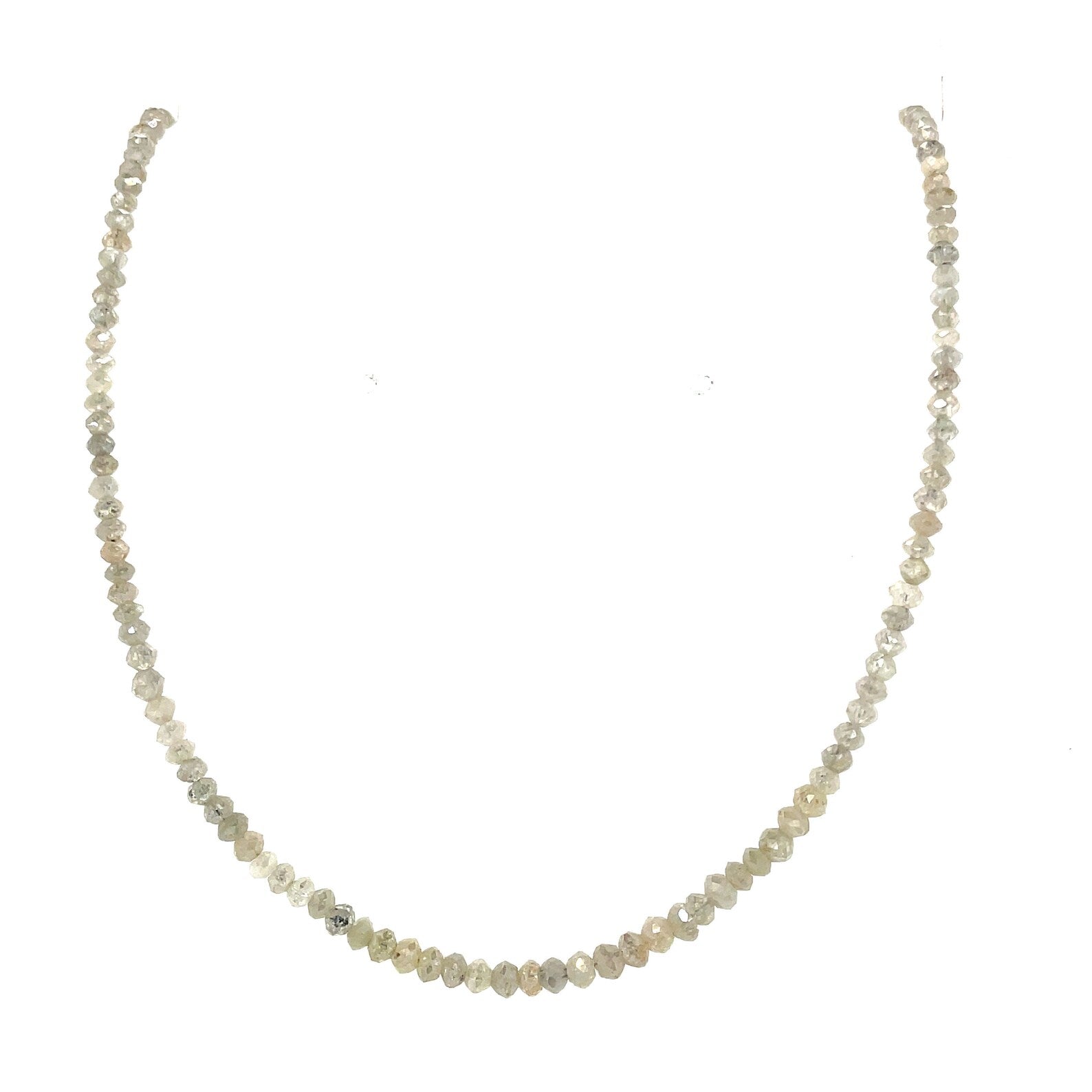 Natural Diamond Bead Necklace