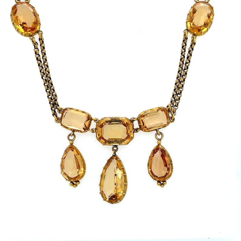 Antique Georgian Topaz Necklace
