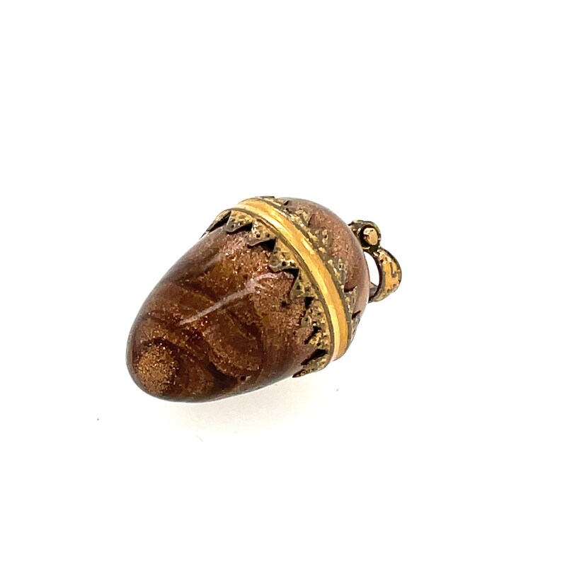 Rare Georgian Goldstone Acorn Locket Charm
