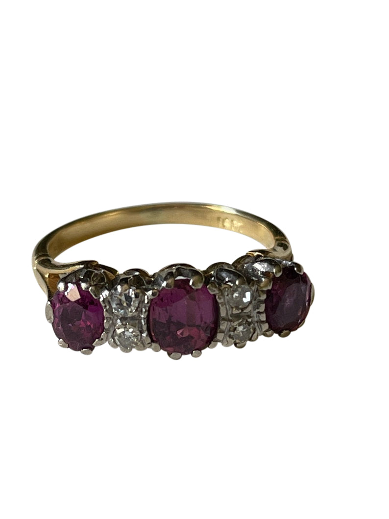 Ruby and Diamond 18ct Gold Ring
