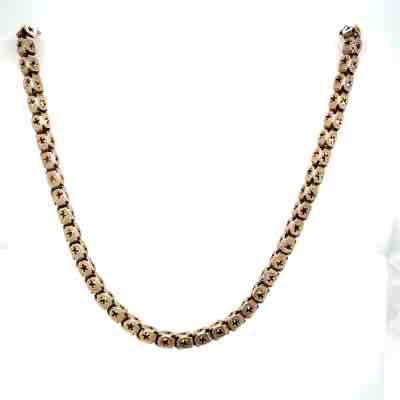 Antique Gold 9ct Victorian Star Link Chain