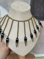 Victorian Agate Glass Rare Necklace