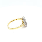 Diamond Cluster Ring 18ct Gold and Platinum Set