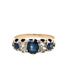 Antique Sapphire and Diamond 15ct Ring