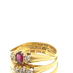Victorian 18ct Gold Multi Band Ring