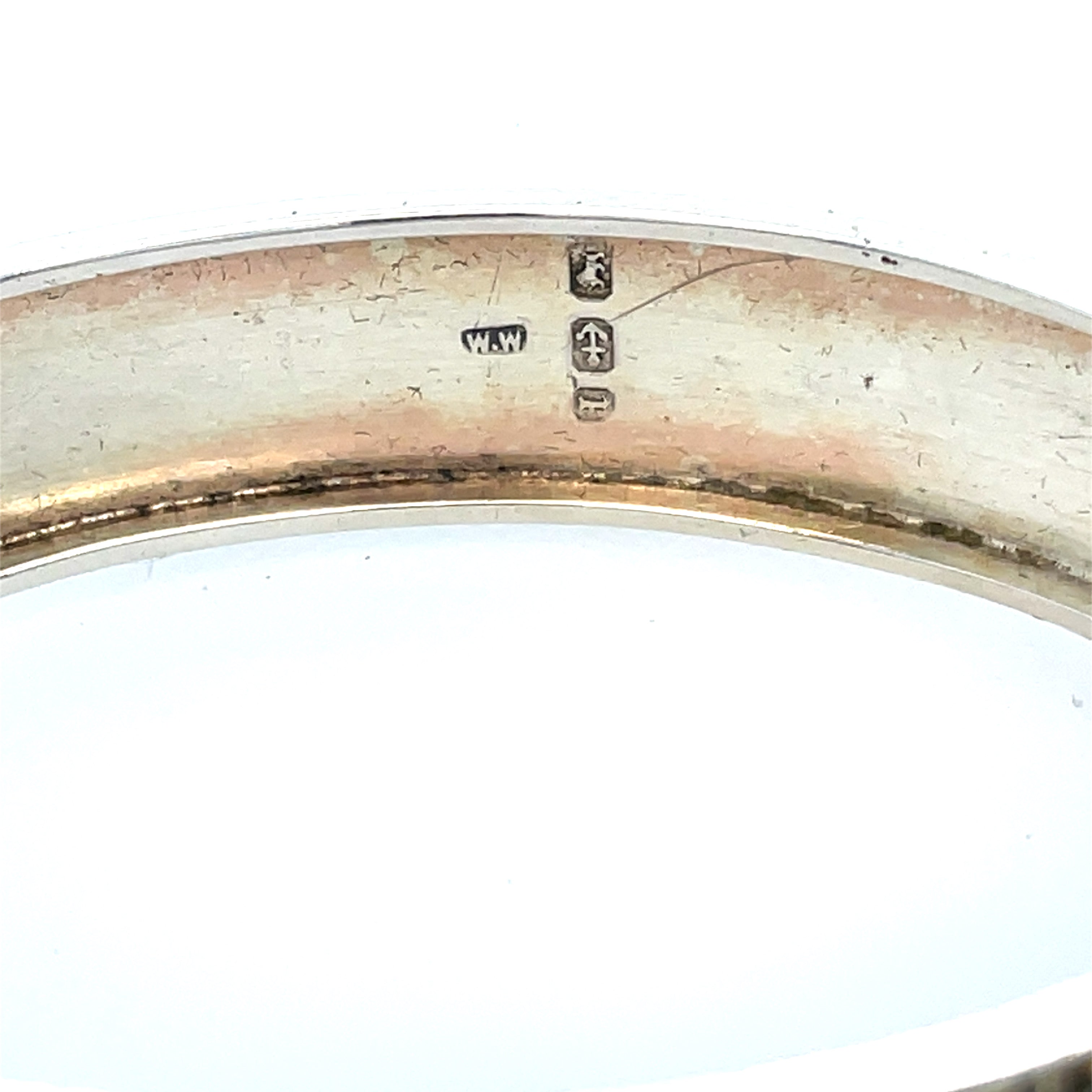 Antique Victorian Silver Belt Bangle