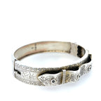 Antique Victorian Silver Belt Bangle