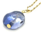 Antique Ceylon Sapphire Bead Pendant
