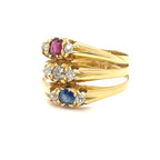Victorian 18ct Gold Multi Band Ring