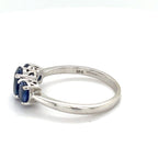 Ceylon Sapphire 2ct Three Stone 18ct Gold Ring