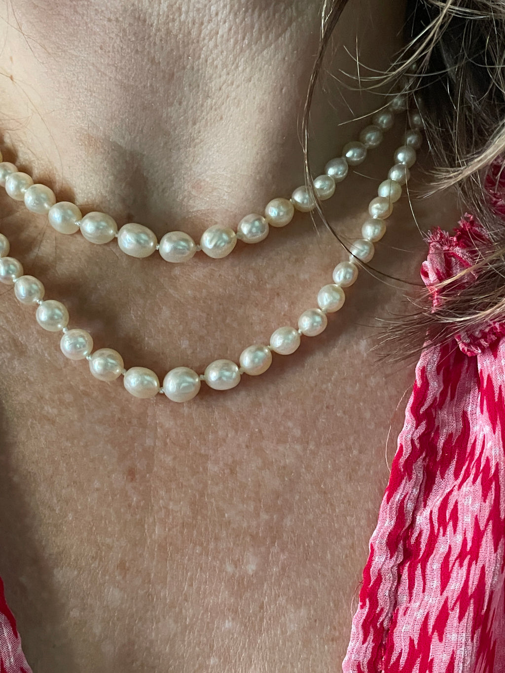 Art Deco Sapphire and Diamond Double Strand Necklace