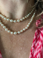 Art Deco Sapphire and Diamond Double Strand Necklace