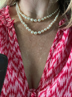 Art Deco Sapphire and Diamond Double Strand Necklace