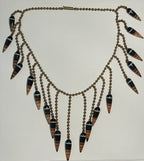 Victorian Agate Glass Rare Necklace