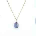Antique Ceylon Sapphire Bead Pendant