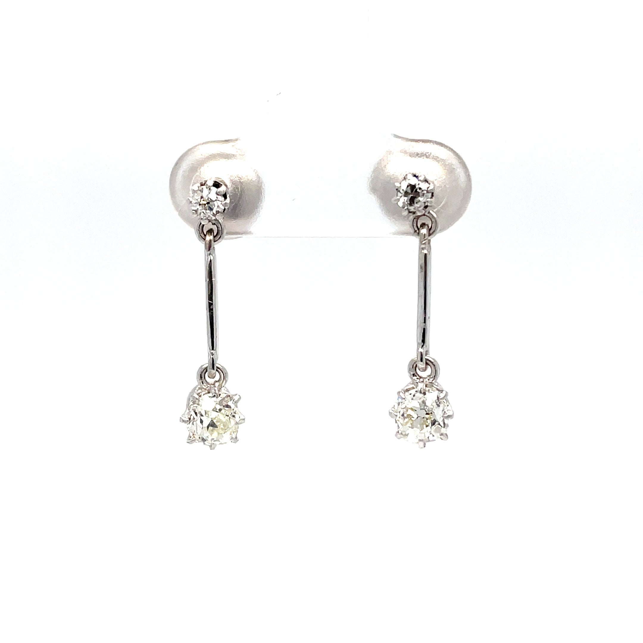 Art Deco Diamond Drop Earrings