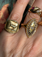 Barry Kieselstien-Cord 18ct Roman Horse Ring 18ct Gold 1986