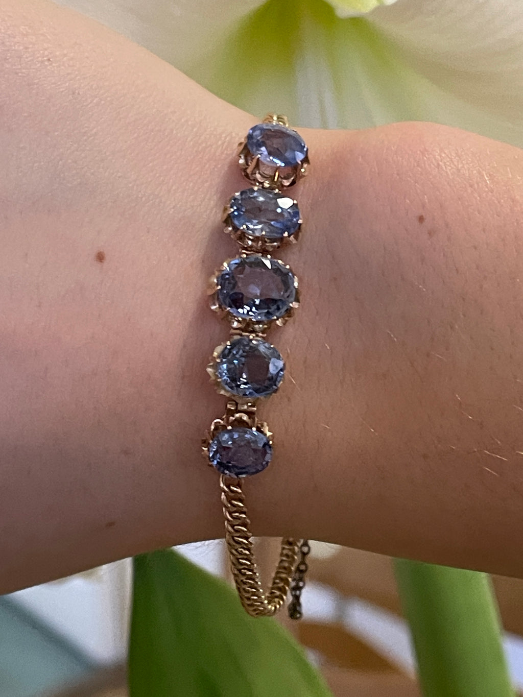 Ceylon Sapphire Edwardian Bracelet