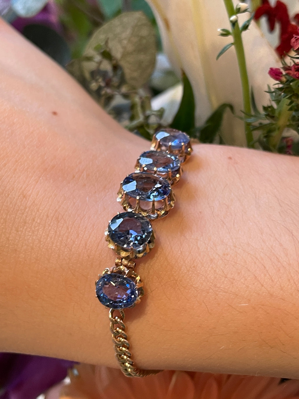 Ceylon Sapphire Edwardian Bracelet