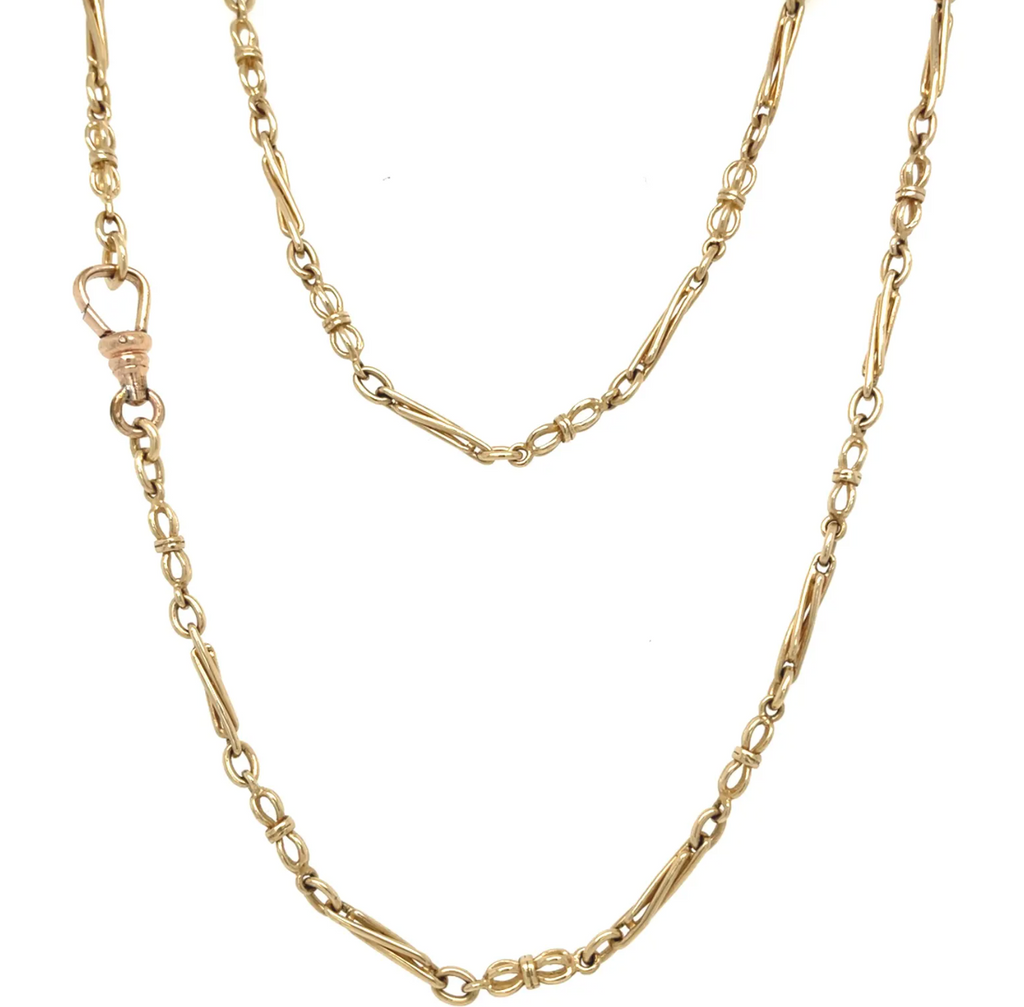 Vintage Edwardian Style 9ct Gold Albert Chain