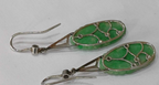 Art Deco Jadeite and Diamond Platinum Earrings