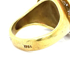 Barry Kieselstien-Cord 18ct Roman Horse Ring 18ct Gold 1986