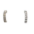 18ct Gold Diamond Hoop Earrings