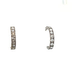 18ct Gold Diamond Hoop Earrings