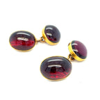 Victorian Antique Garnet 9ct Cufflinks