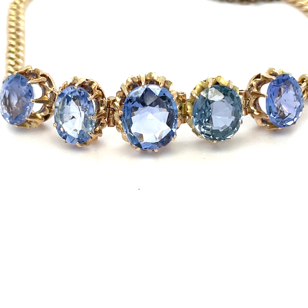 Ceylon Sapphire Edwardian Bracelet