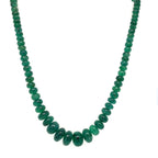 Emerald Necklace 14k Gold Clasp