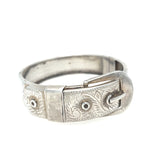 Antique Victorian Silver Belt Bangle