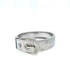 Antique Victorian Silver Belt Bangle