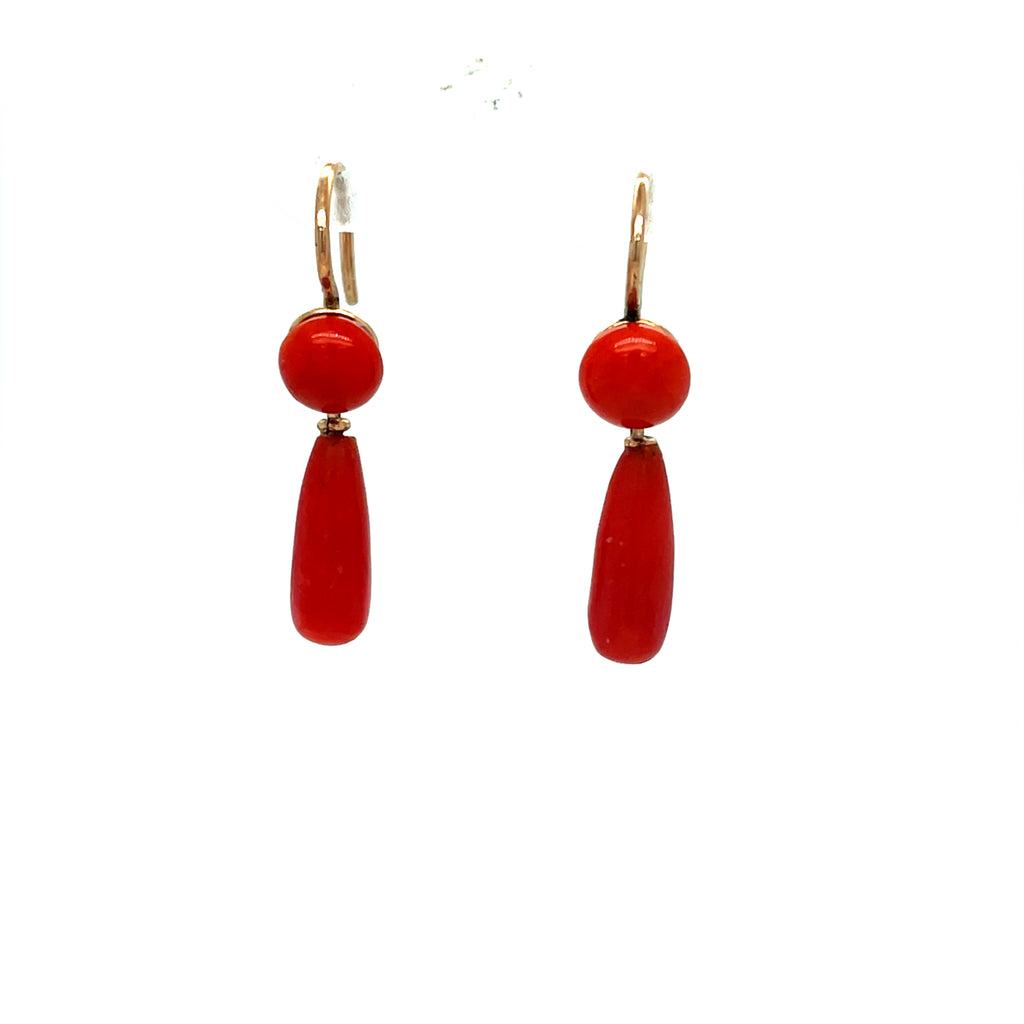 Antique Coral Earrings