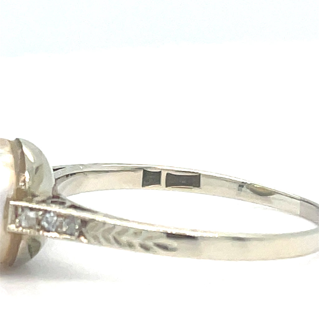 Antique Saltwater Pearl Ring