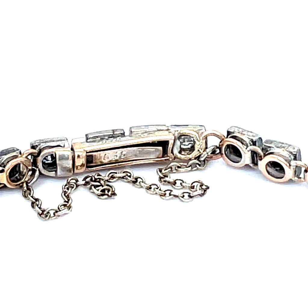 Antique Diamond Gold Line Bracelet