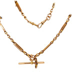 Antique Gold Vintage Albert Watch Chain Necklace