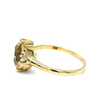 Vintage Natural Ceylon Yellow Sapphire 18ct Gold Ring