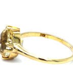Vintage Natural Ceylon Yellow Sapphire 18ct Gold Ring
