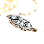 Antique Natural Saltwater Pearl and Diamond Necklace