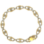 Cartier 18ct Gold Link Bracelet with Padlock Clasp