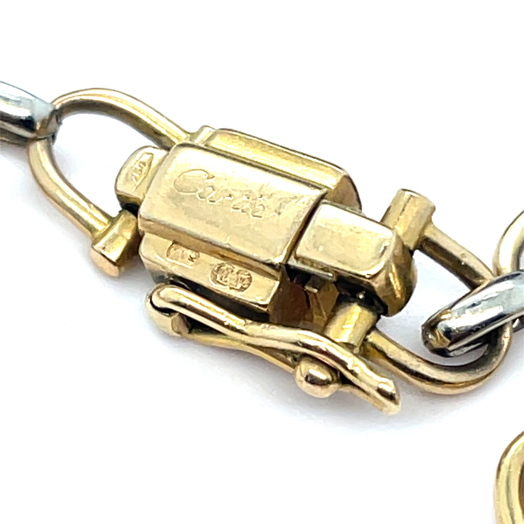 Cartier 18ct Gold Link Bracelet with Padlock Clasp