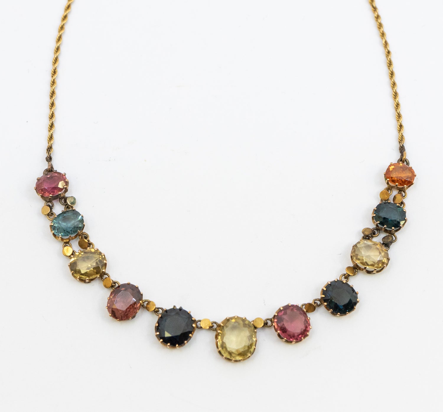 Victorian Harlequin 15ct Gold Necklace