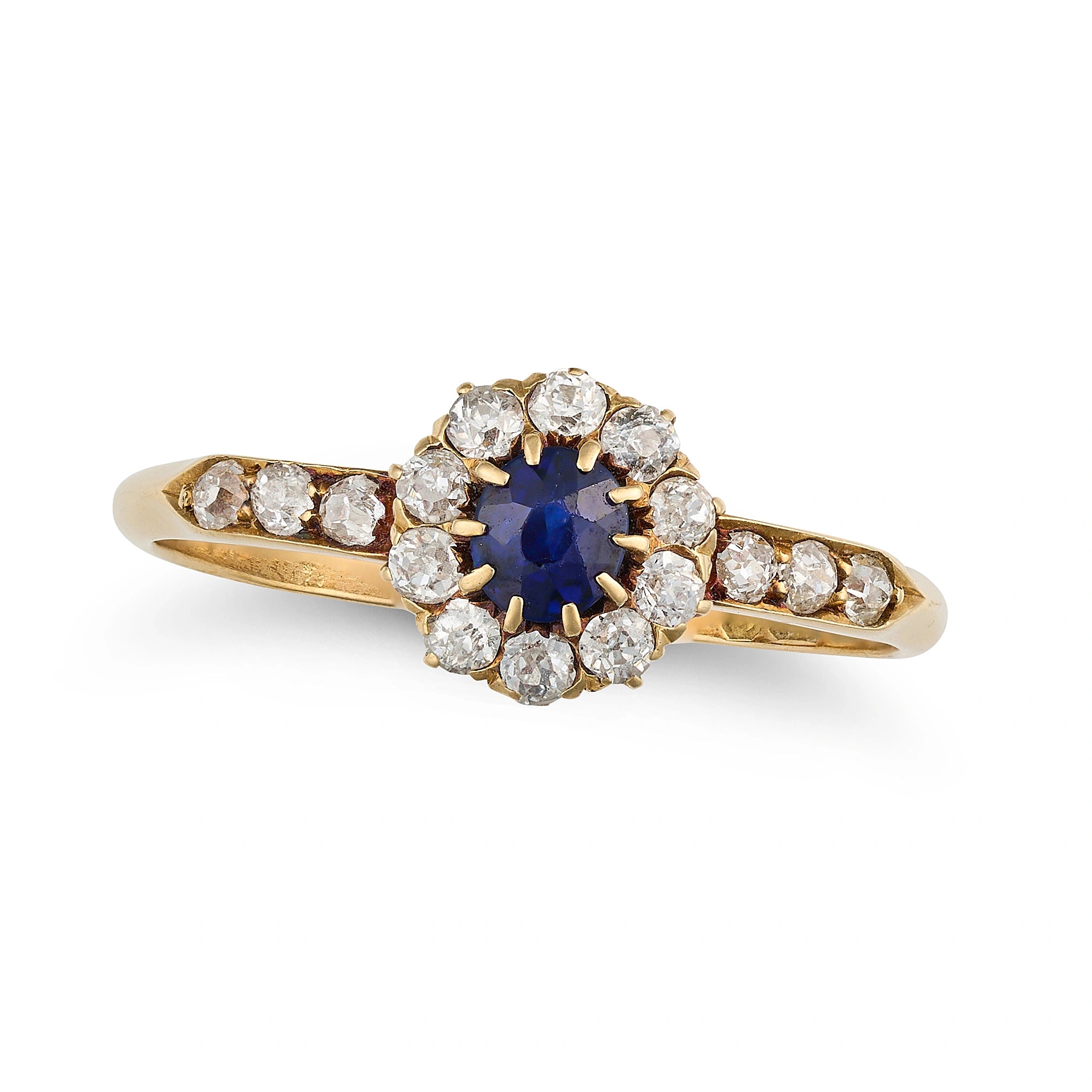 Antique Victorian Sapphire and Diamond Ring