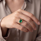 Emerald 18ct Gold Ring