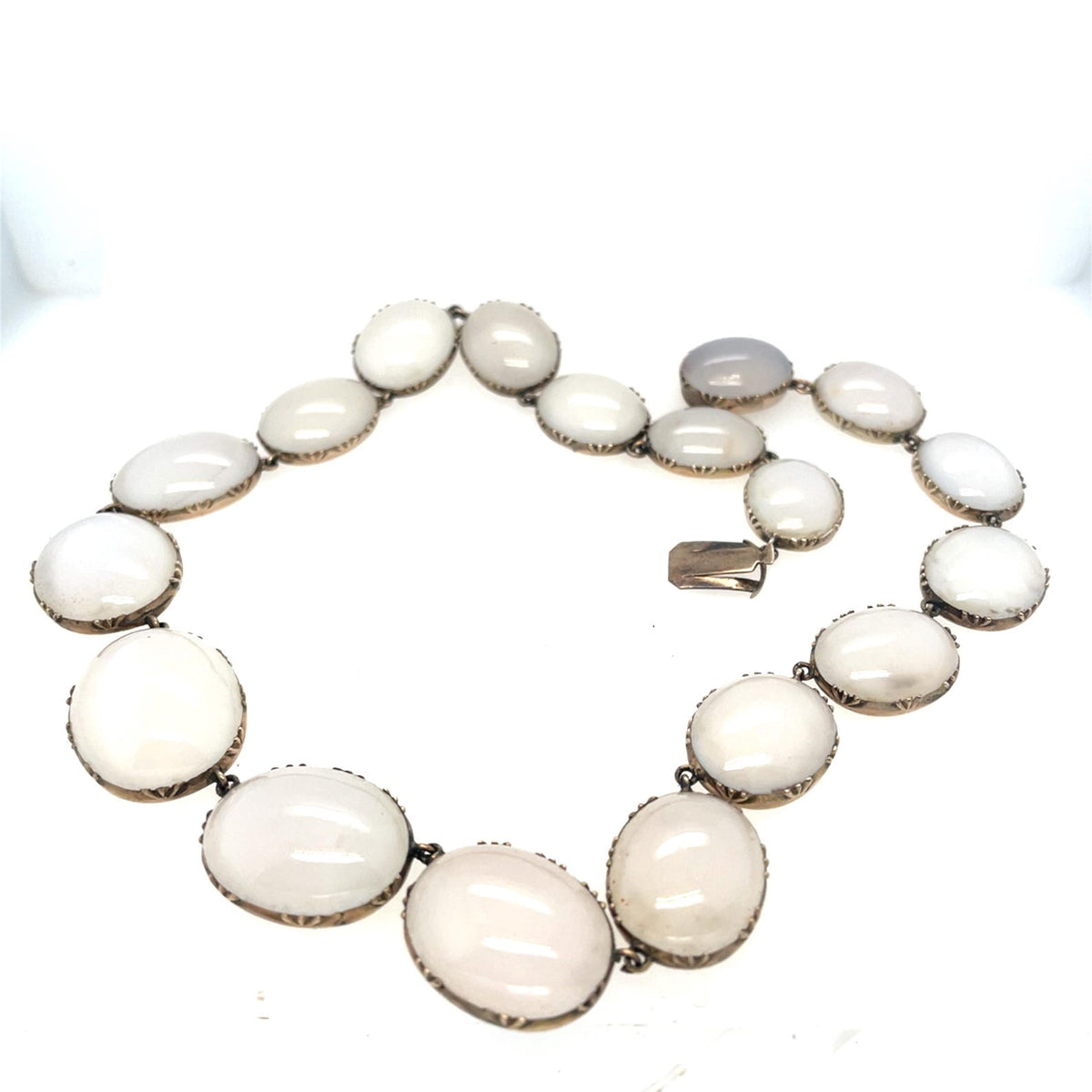 Georgian Agate 9ct Gold Riviere Necklace