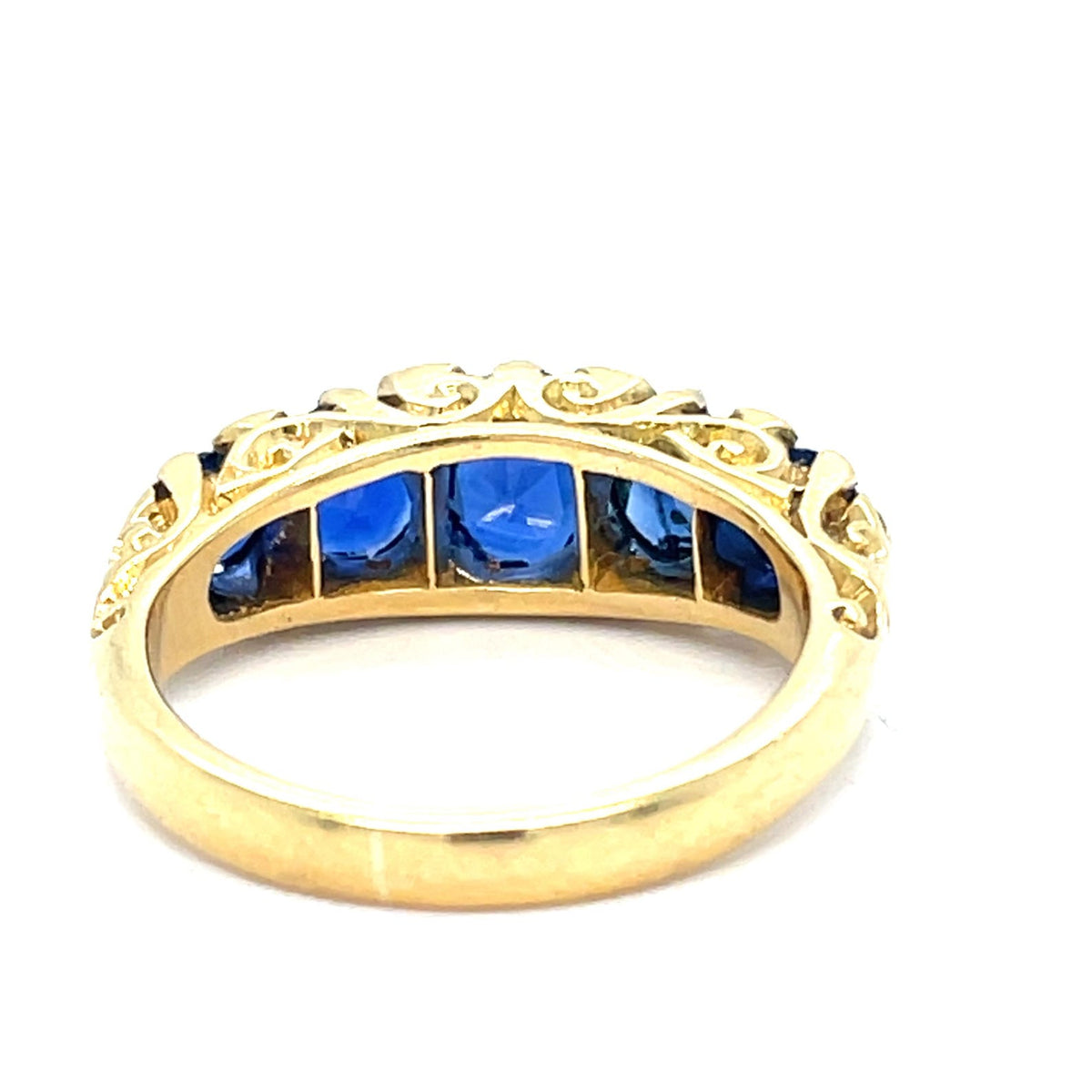 Victorian Sapphire and Diamond 18ct Gold Ring